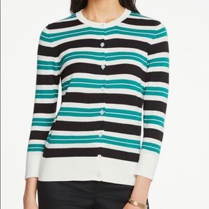 Ann Taylor Factory Striped Cardigan